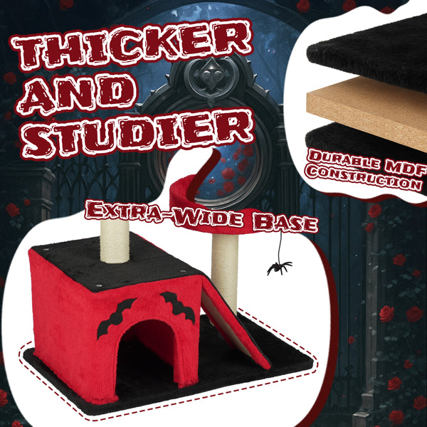 Gothic Cat Tree - Halloween Cat Tower