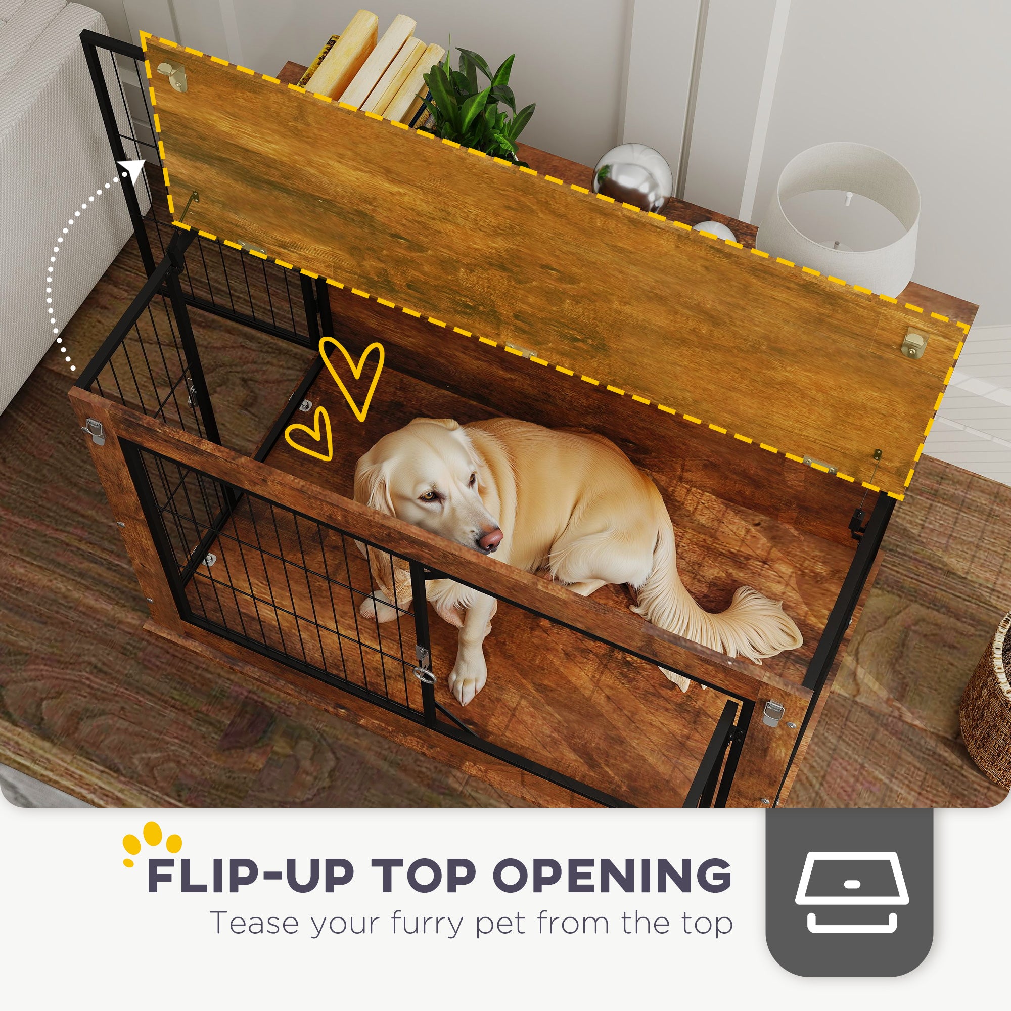 Dog Crate Furniture Side Table