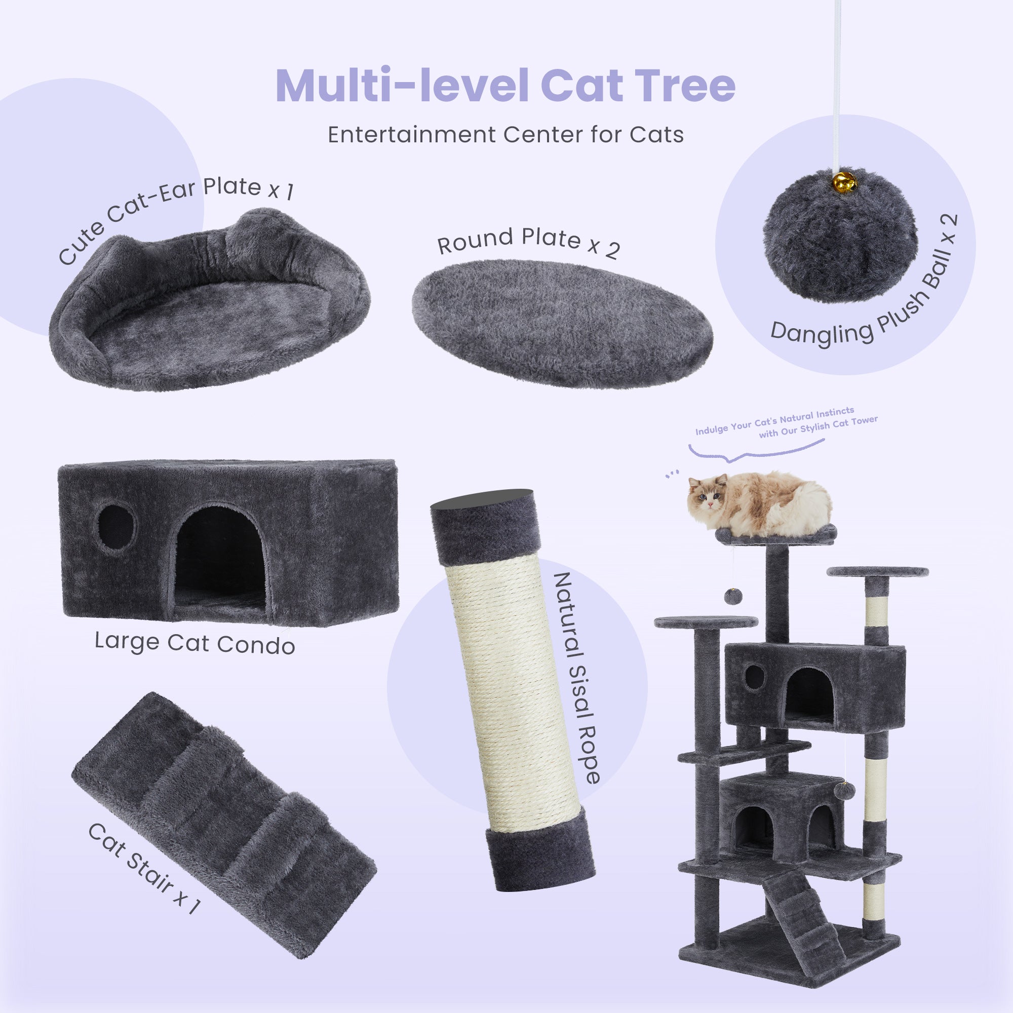 Large Cat Tree Tower