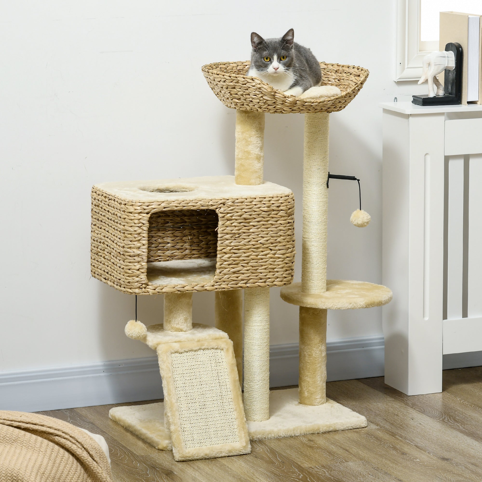 Cat Tree for Indoor Cats w/ Scratching Posts