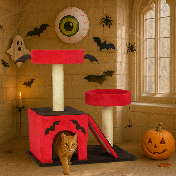 Gothic Cat Tree - Halloween Cat Tower