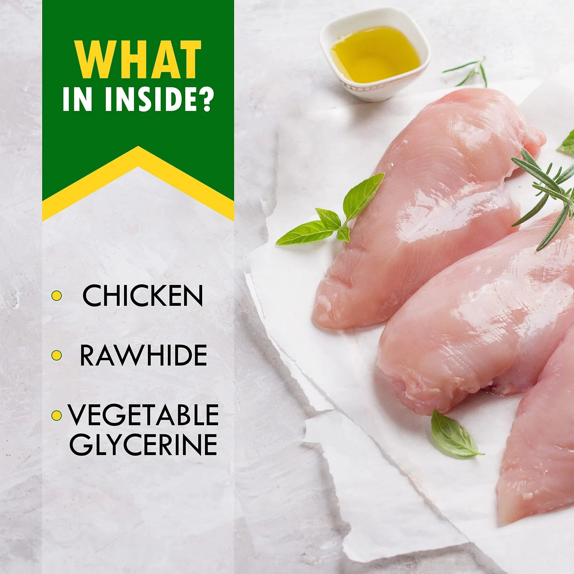 Smoked Rawhide Sticks with Chicken