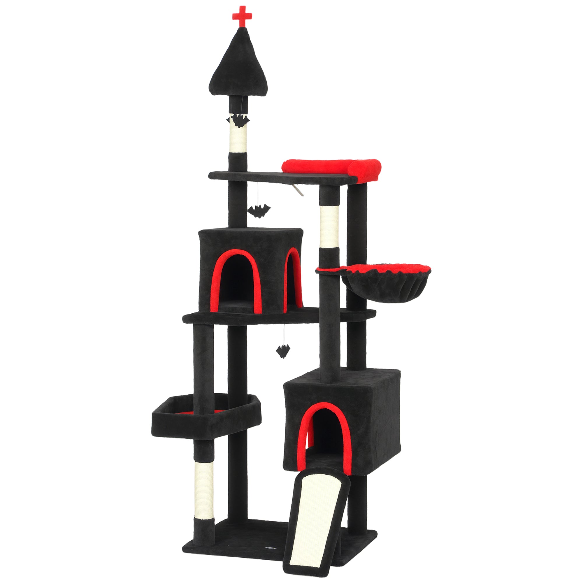 Gothic Cat Tree with Coffin Bed
