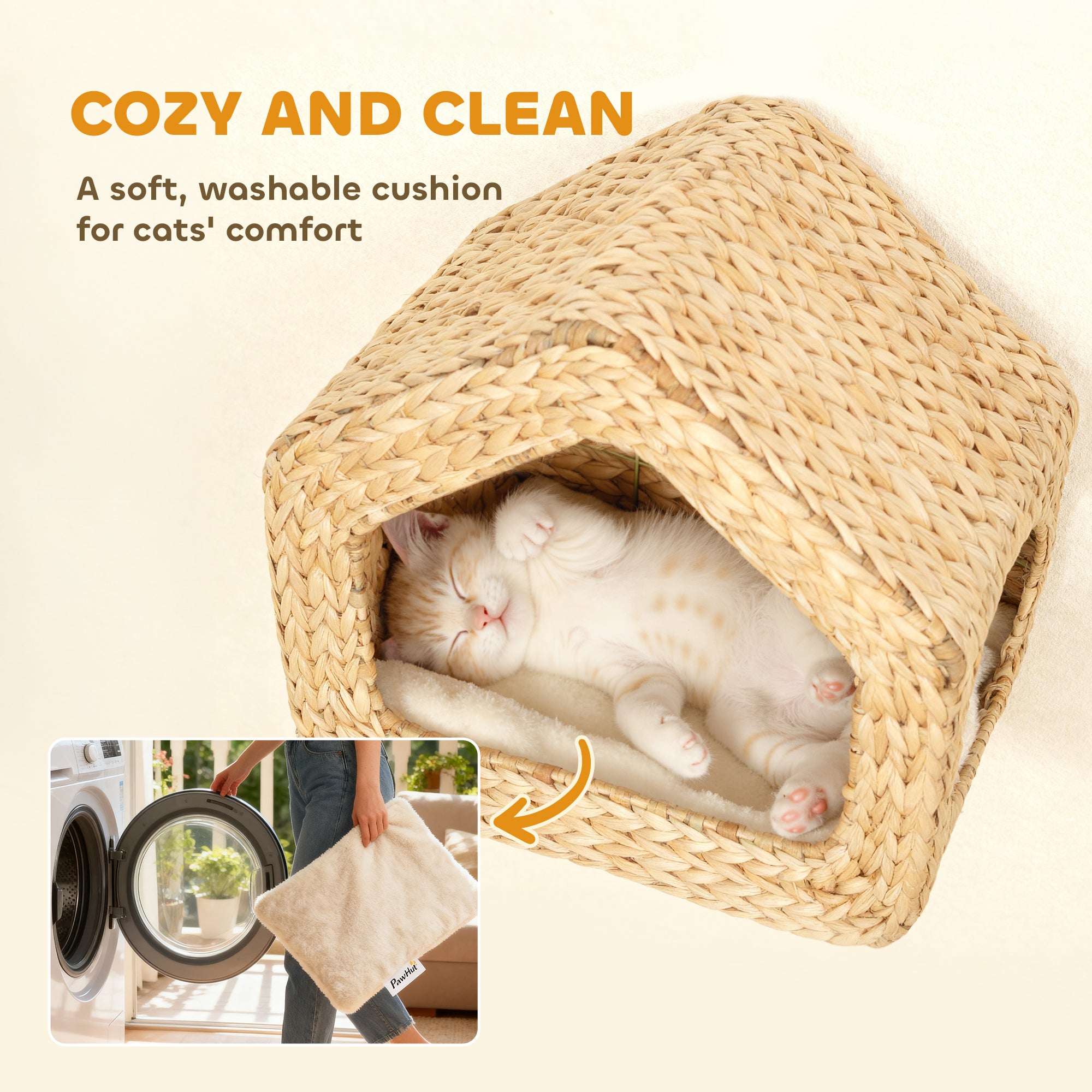 PawHut Wall Mounted Cat House