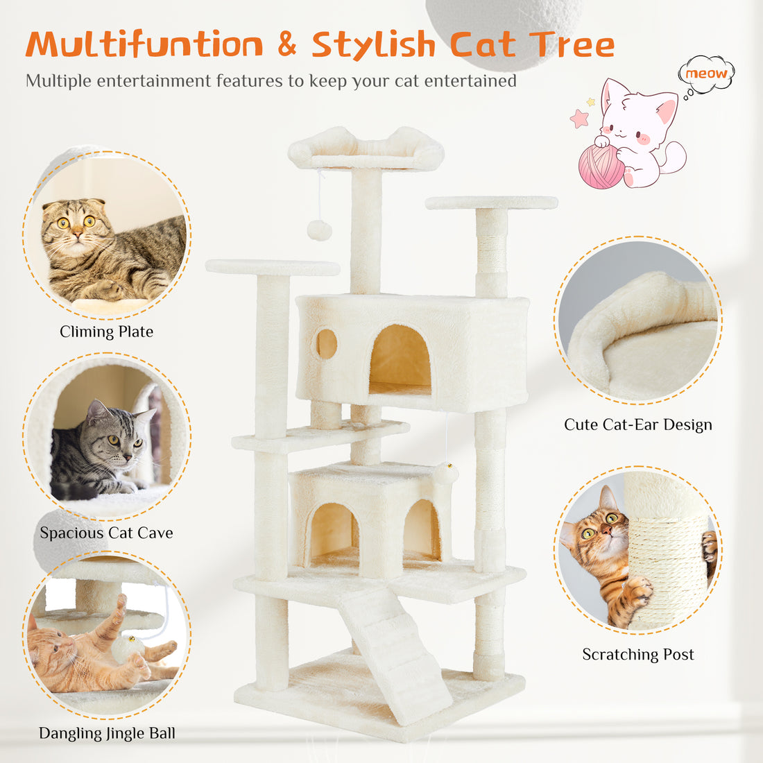 Multi-Functional Cat Treehouse