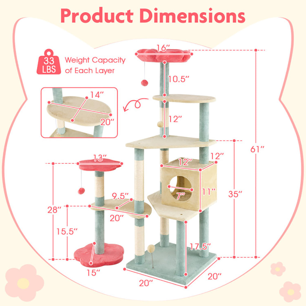 Floral Cat Tree