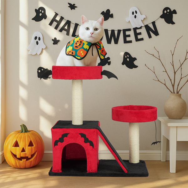 Gothic Cat Tree - Halloween Cat Tower