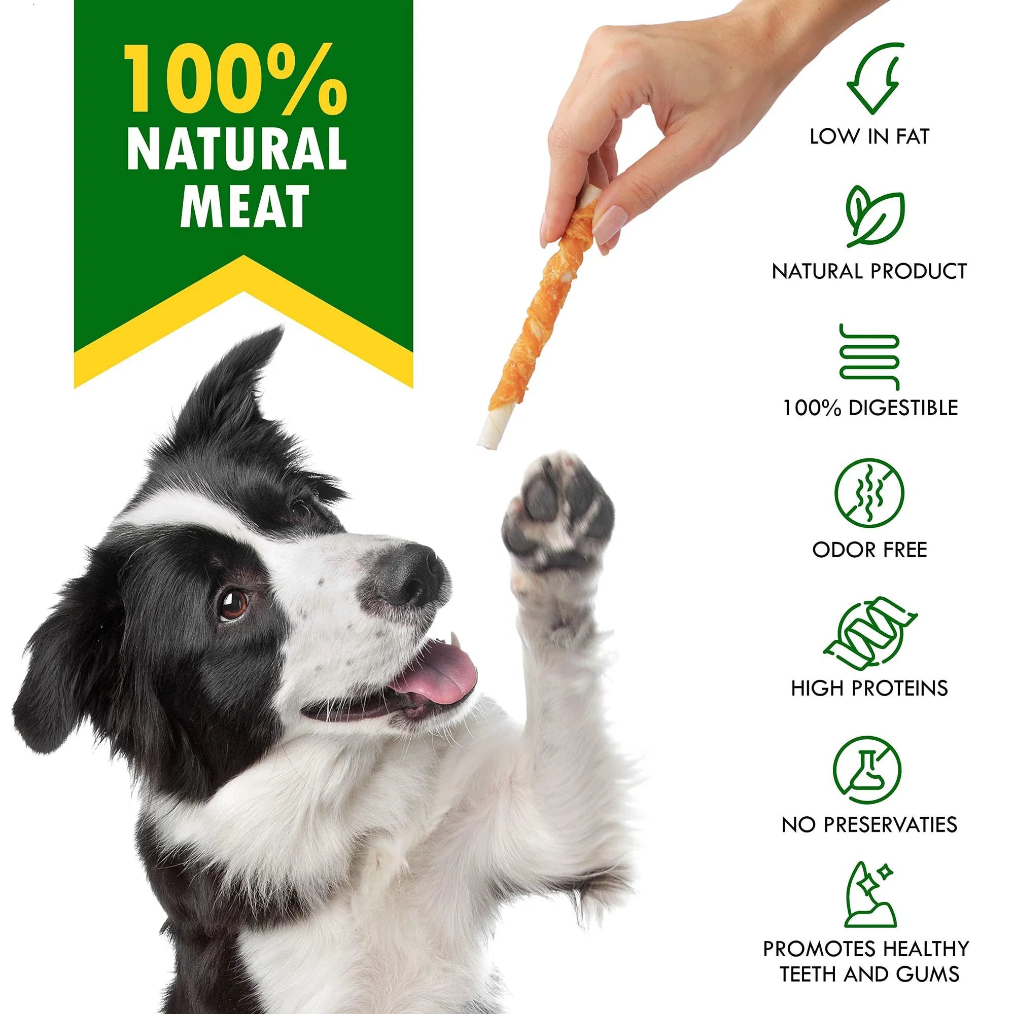 Rawhide Stick with Chicken