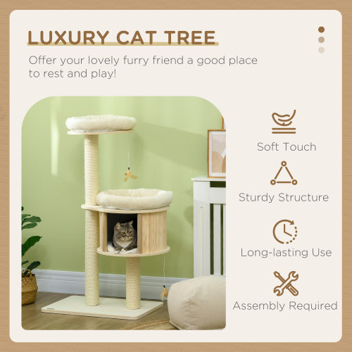 PawHut 3-Level Cat Tree