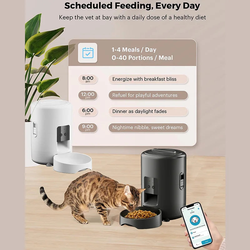 app Scheduled Smart Automatic Pet Feeder