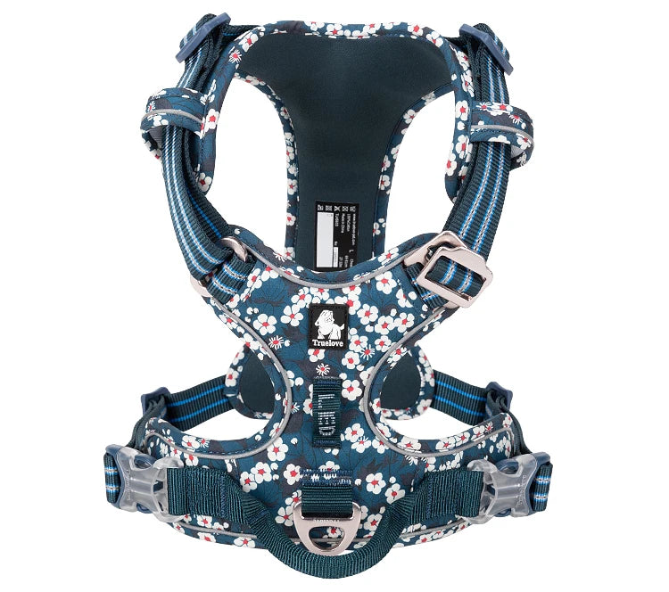 Truelove Reflective Floral Dog Harness