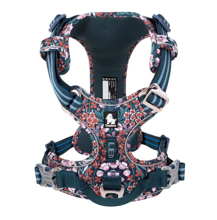 Truelove Reflective Floral Dog Harness