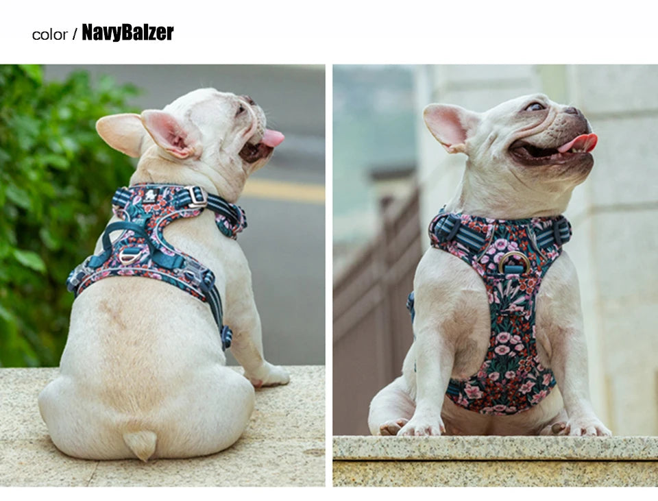 Truelove Reflective Floral Dog Harness