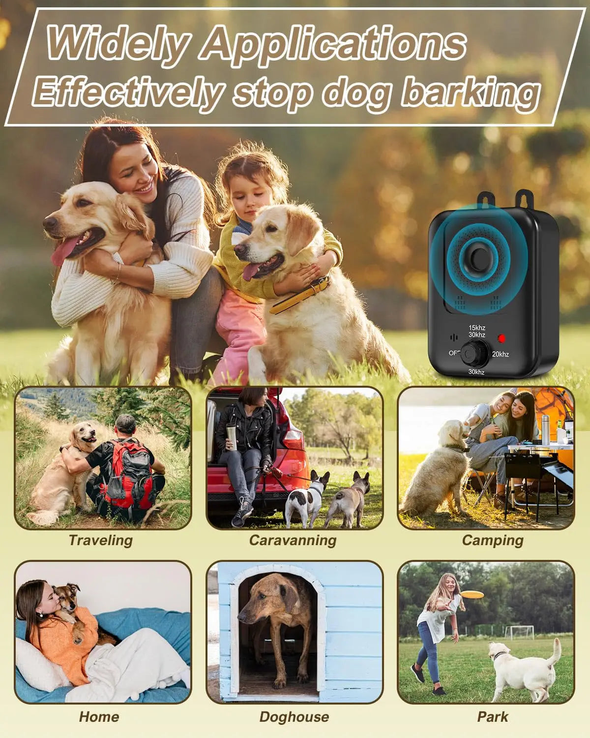 Humane Ultrasonic Dog Bark Control
