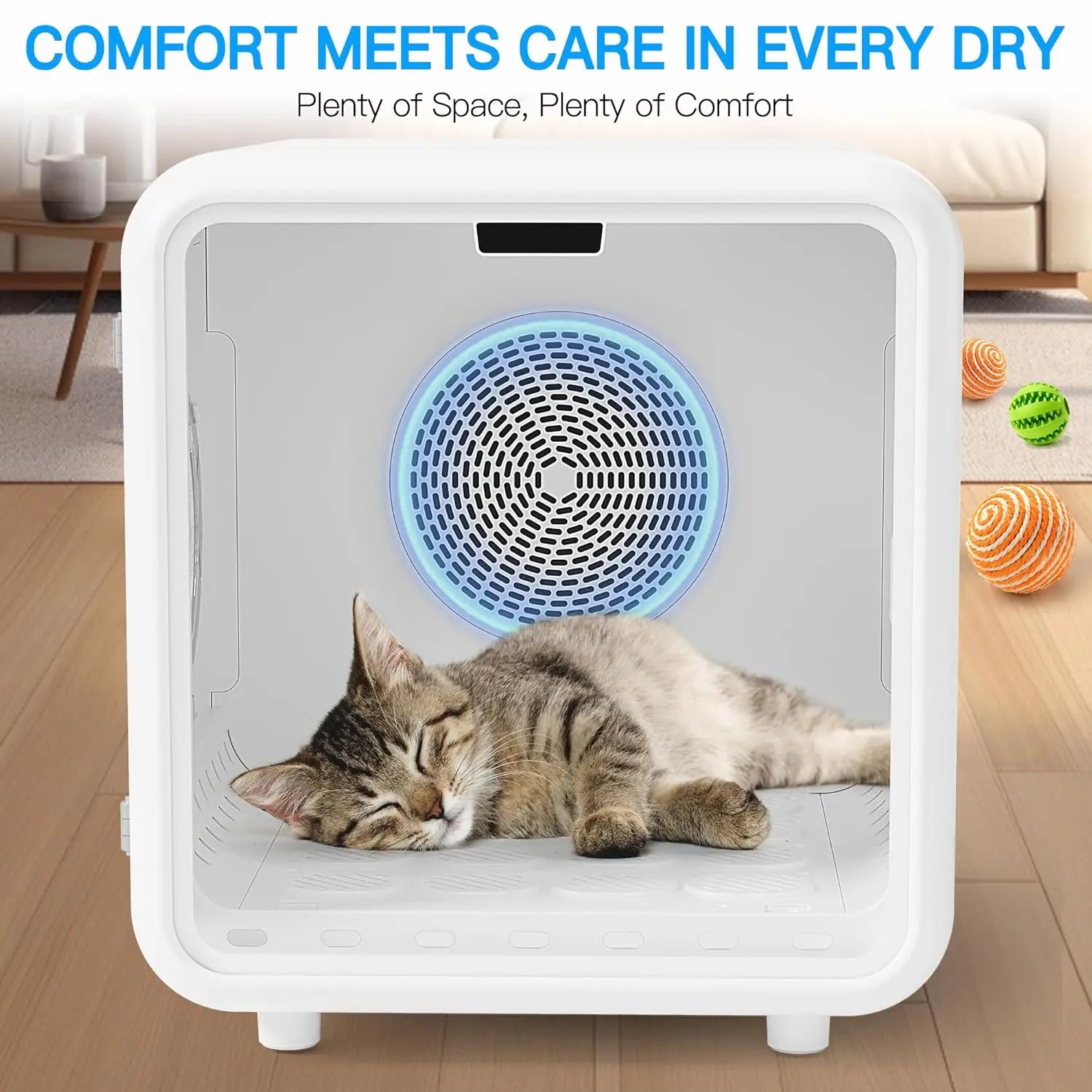 Quiet Pet Dryer Box for Cats & Small Dogs