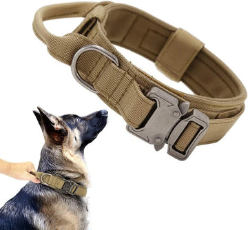 Heavy-Duty Tactical Dog Collar with Control Handle