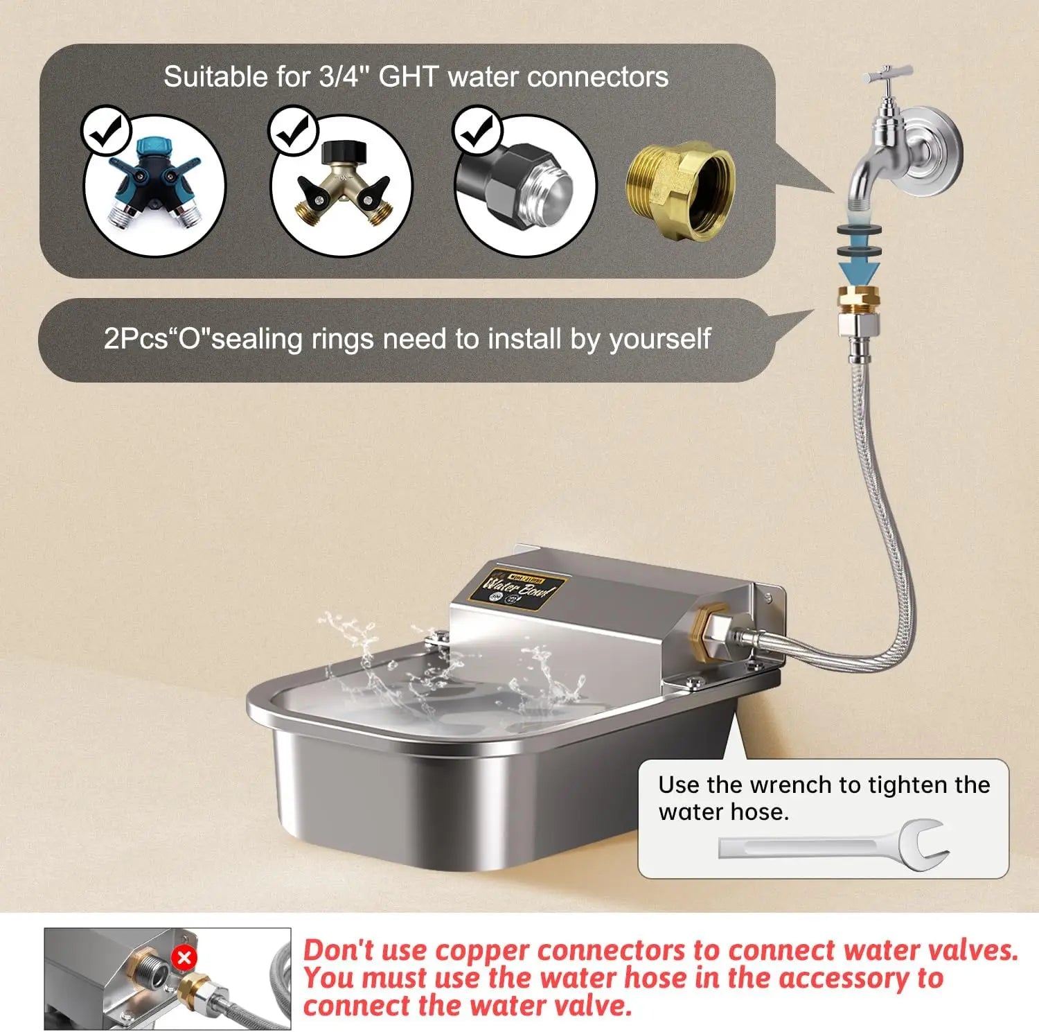 Stainless Steel Automatic Water Dispenser