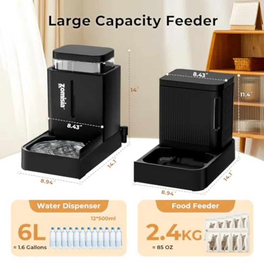 Gravity Dog Food & Water Dispenser