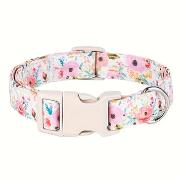 Stylish Floral Dog Collar