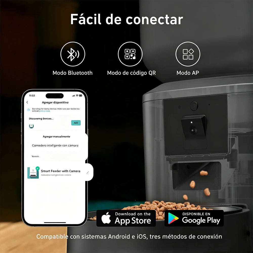 Nityers Auto Cat Feeder with 1080P Camera
