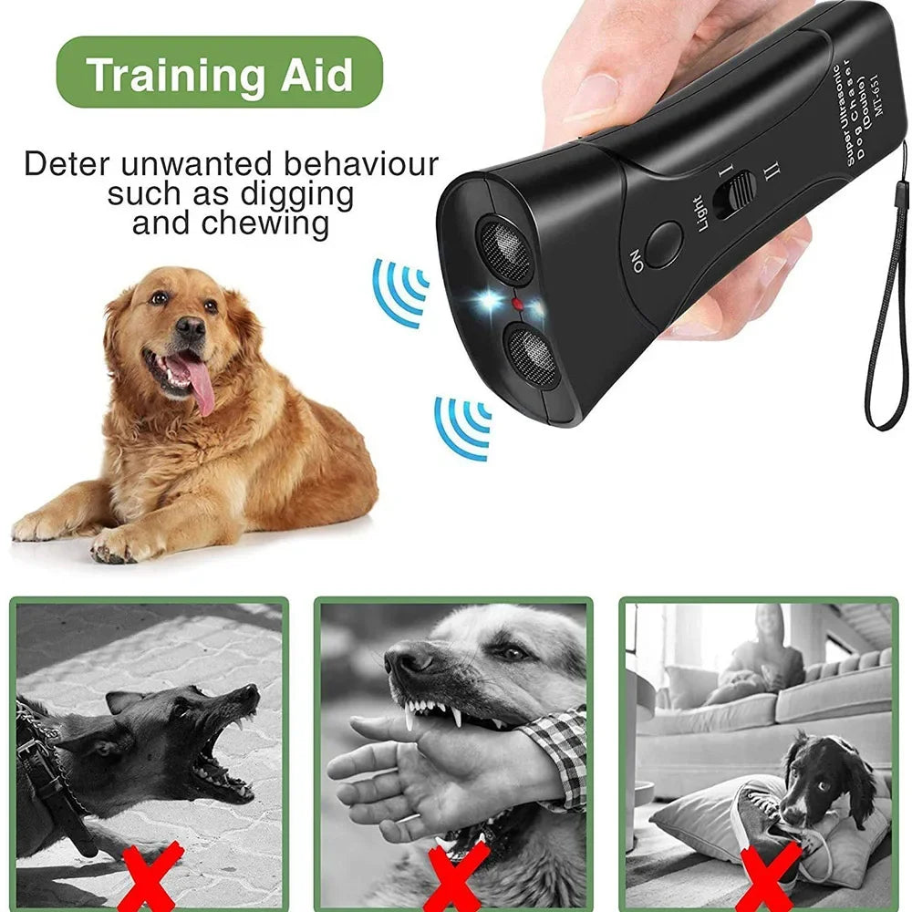 Ultrasonic Anti Barking Dog Trainer & Handheld Repeller