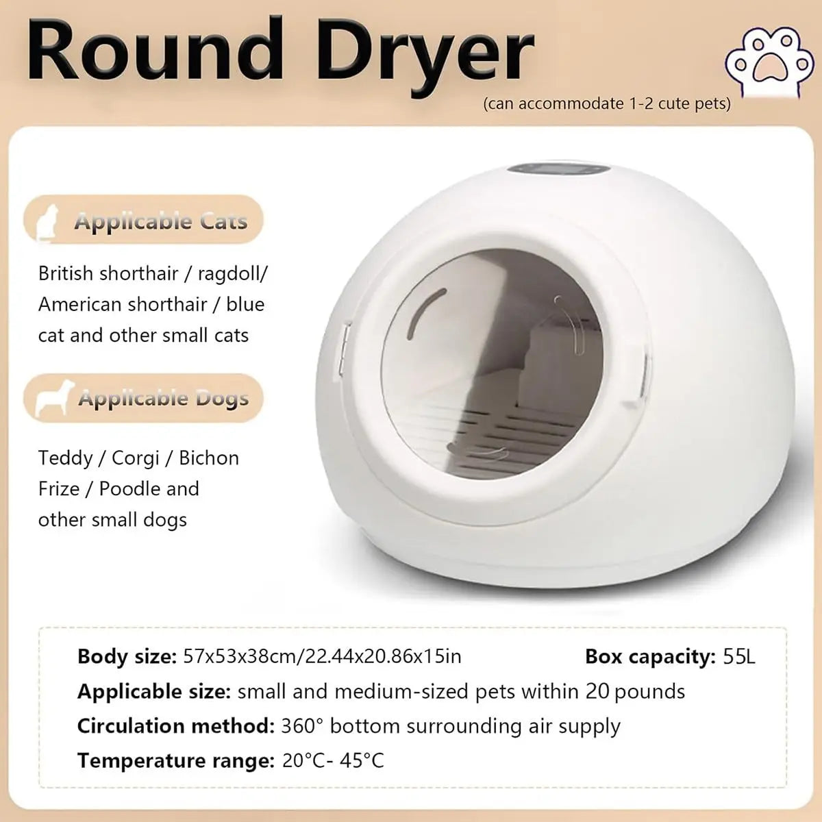 Automatic Pet Dryer Box
