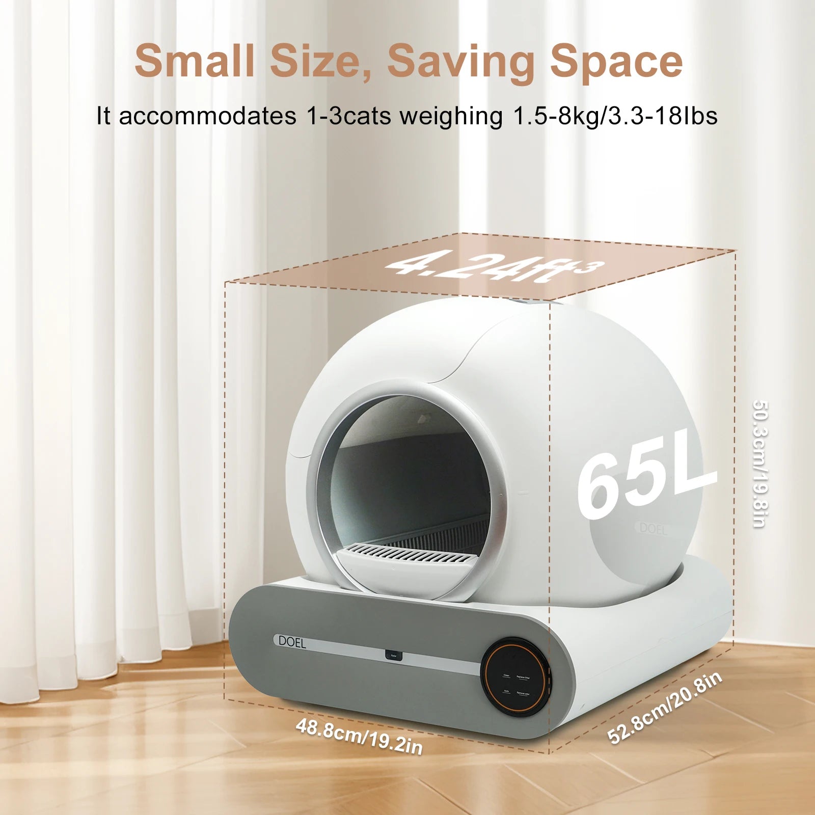 Self Cleaning Cat Litter Box – Automatic App Control