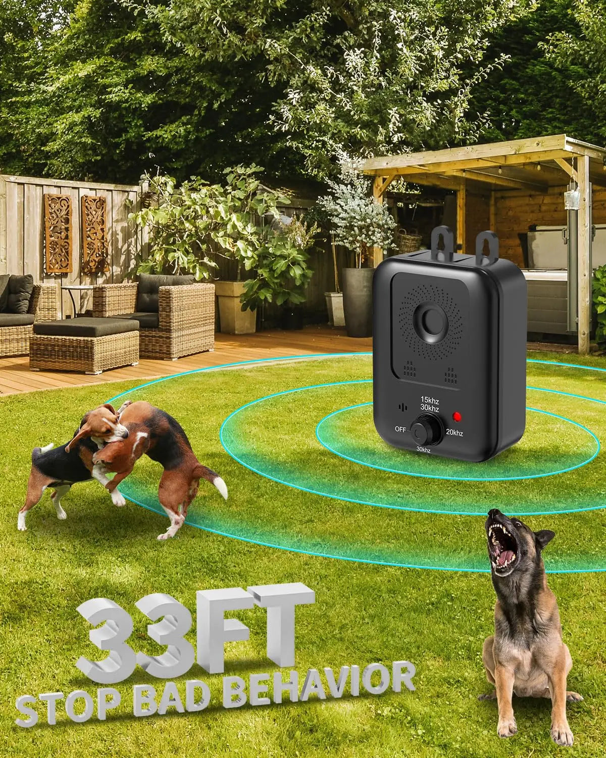 Humane Ultrasonic Dog Bark Control