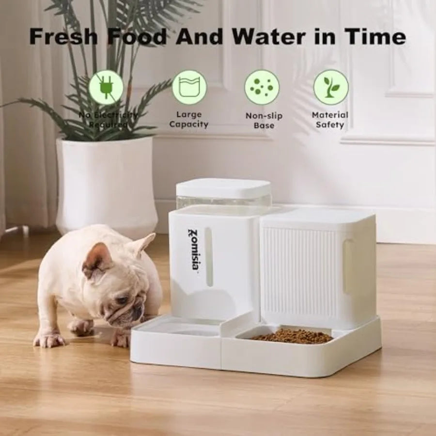 Gravity Dog Food & Water Dispenser