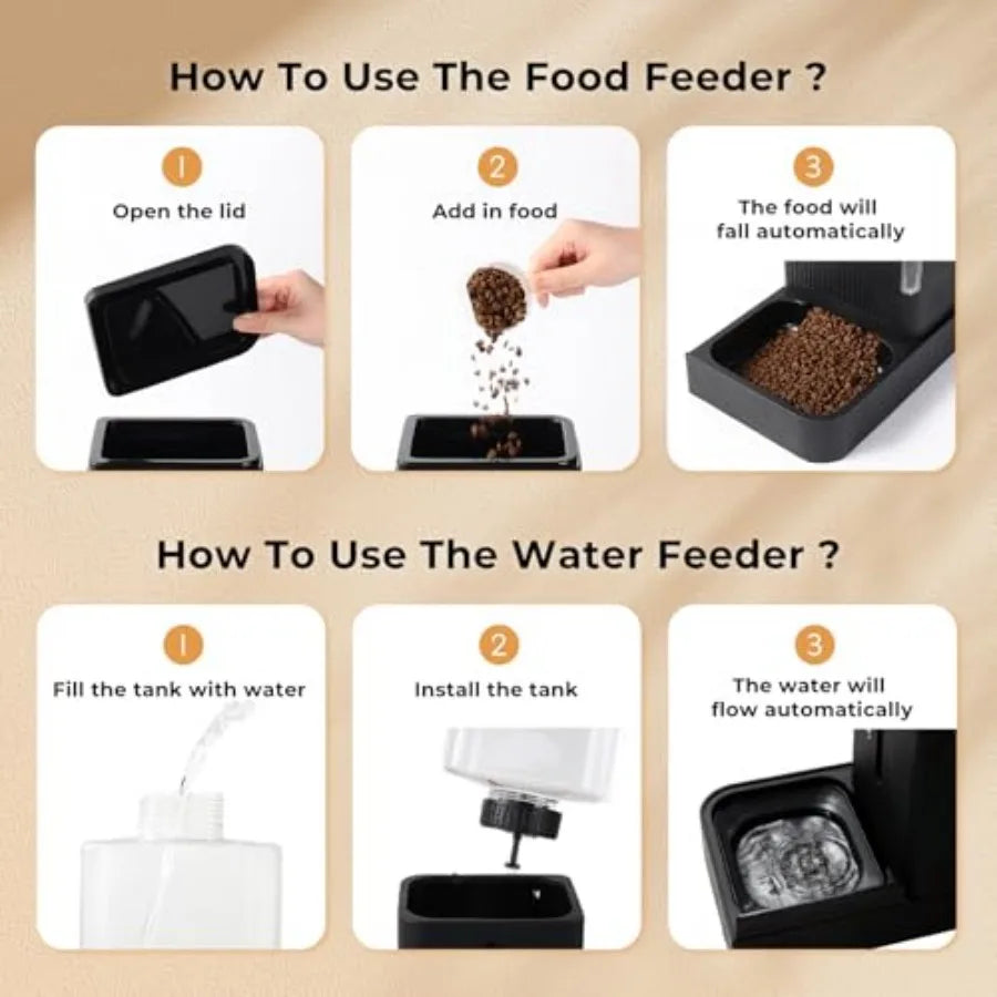 Gravity Dog Food & Water Dispenser
