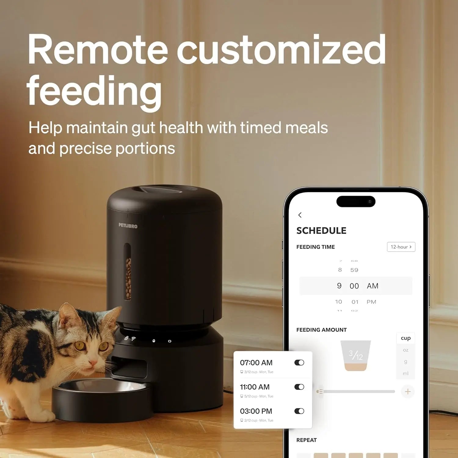 Voice Assistant Smart Automatic Pet Feeder