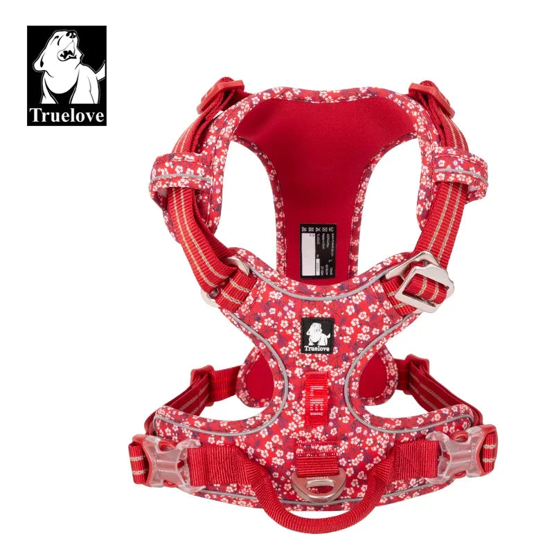 Truelove Reflective Floral Dog Harness