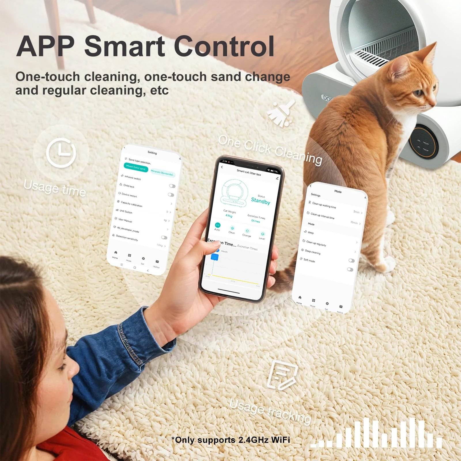 Self Cleaning Cat Litter Box – Automatic App Control