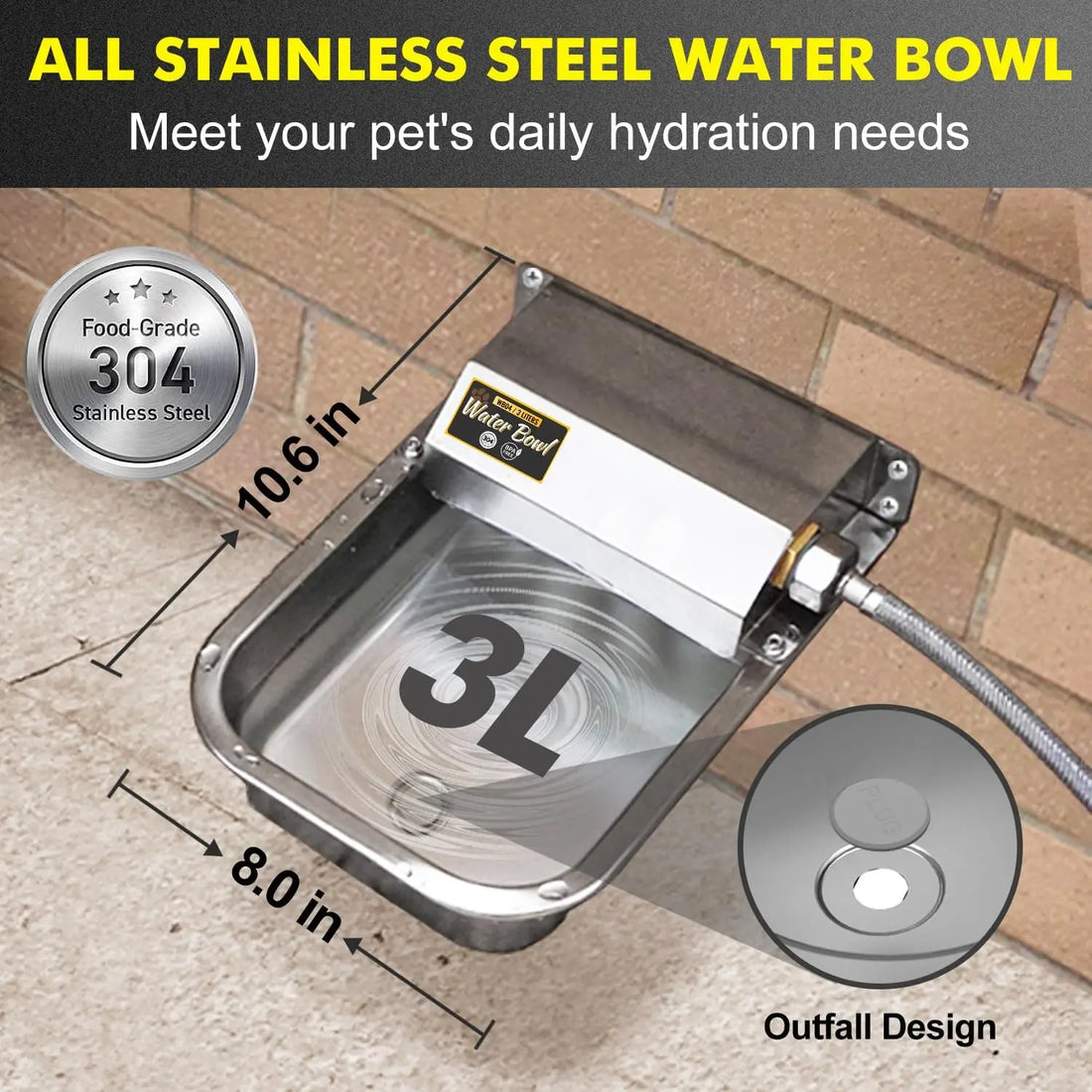 Stainless Steel Automatic Water Dispenser