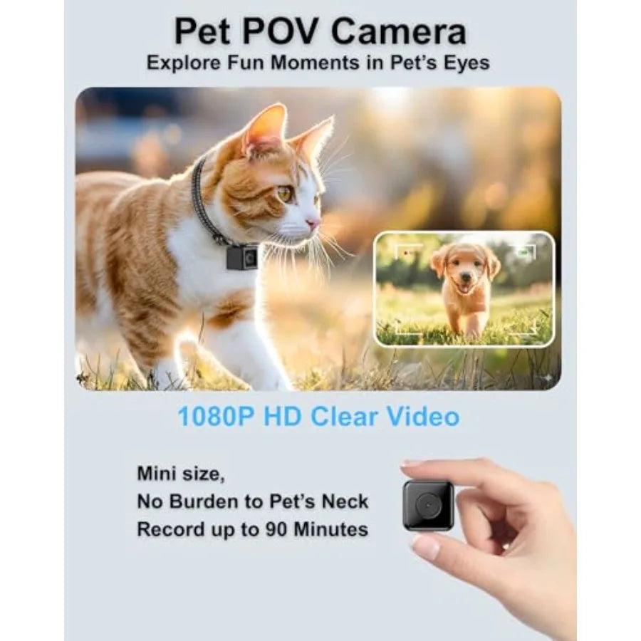 Cat Camera Collar 1080P HD