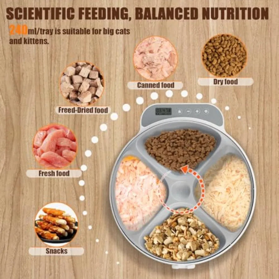 Automatic Wet Food Cat Feeder