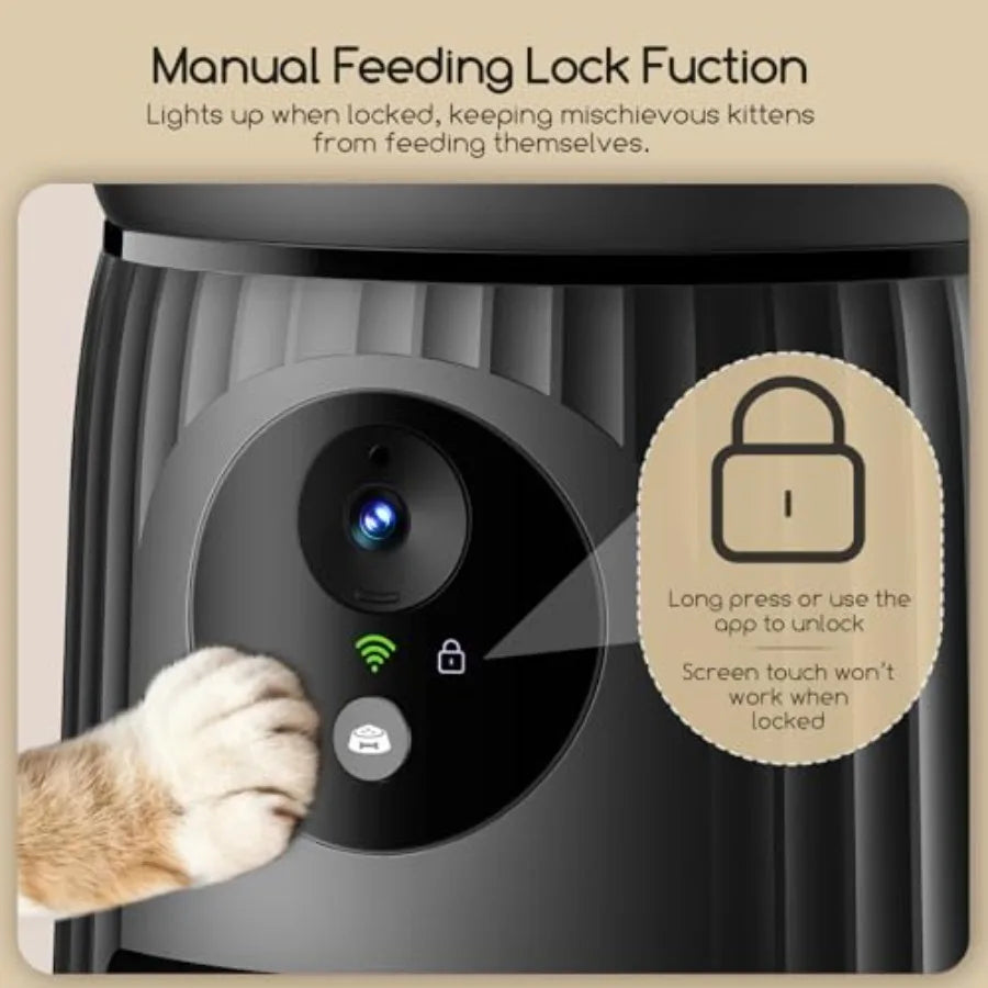 Automatic Cat Feeder with 1080P Camera