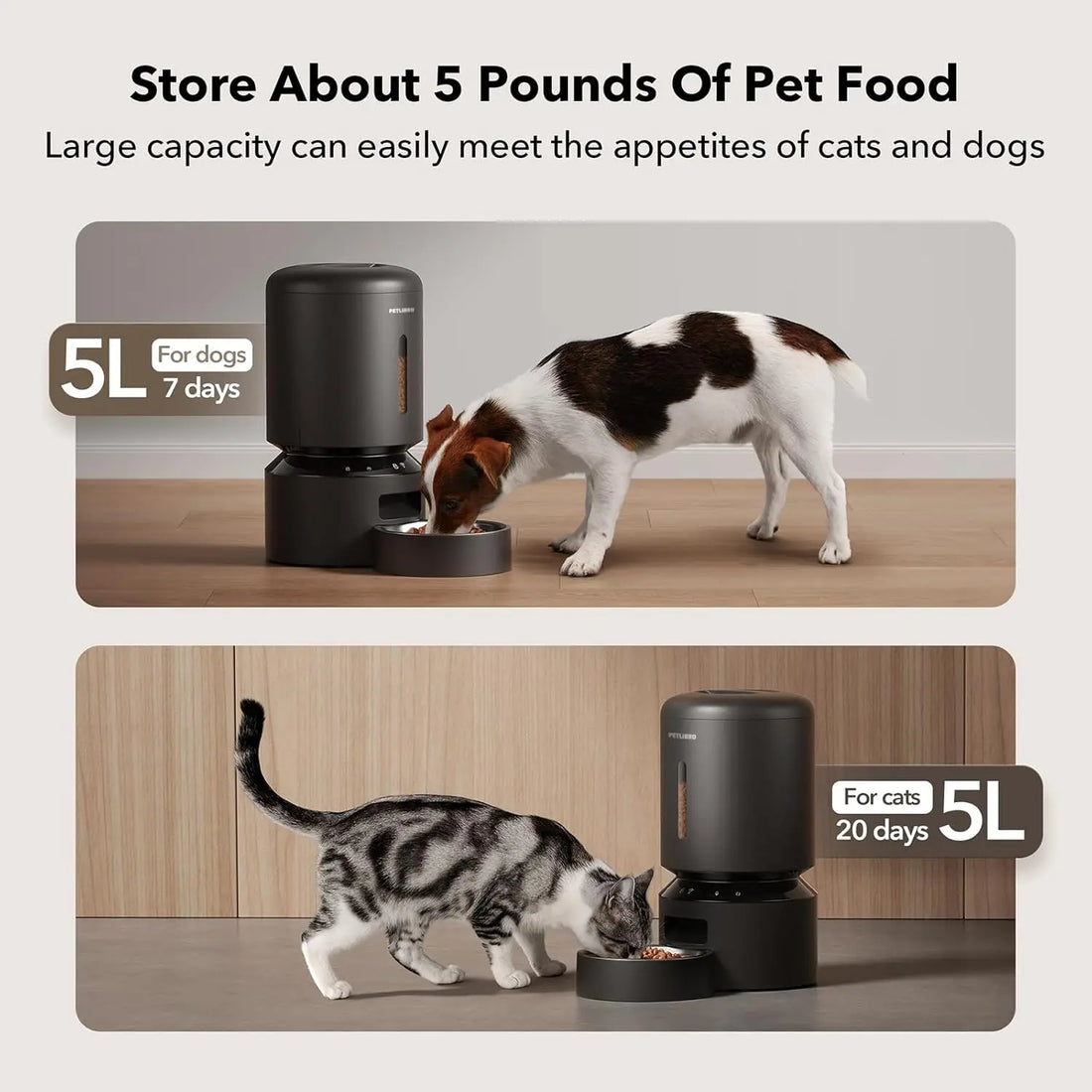 Voice Assistant Smart Automatic Pet Feeder