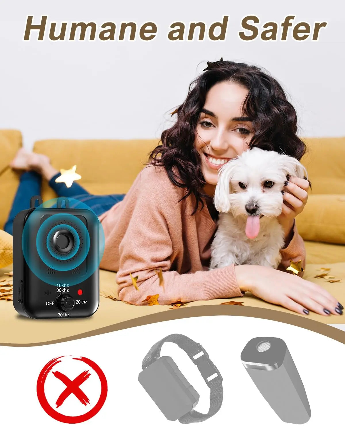 Humane Ultrasonic Dog Bark Control