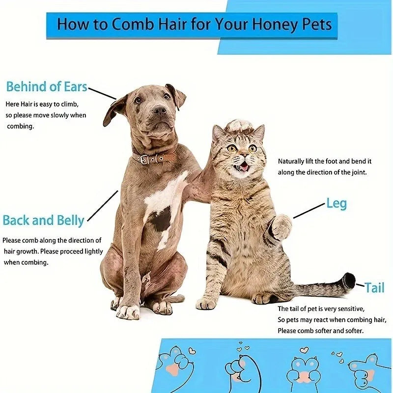Self-Cleaning Slicker Brush for Dogs & Cats