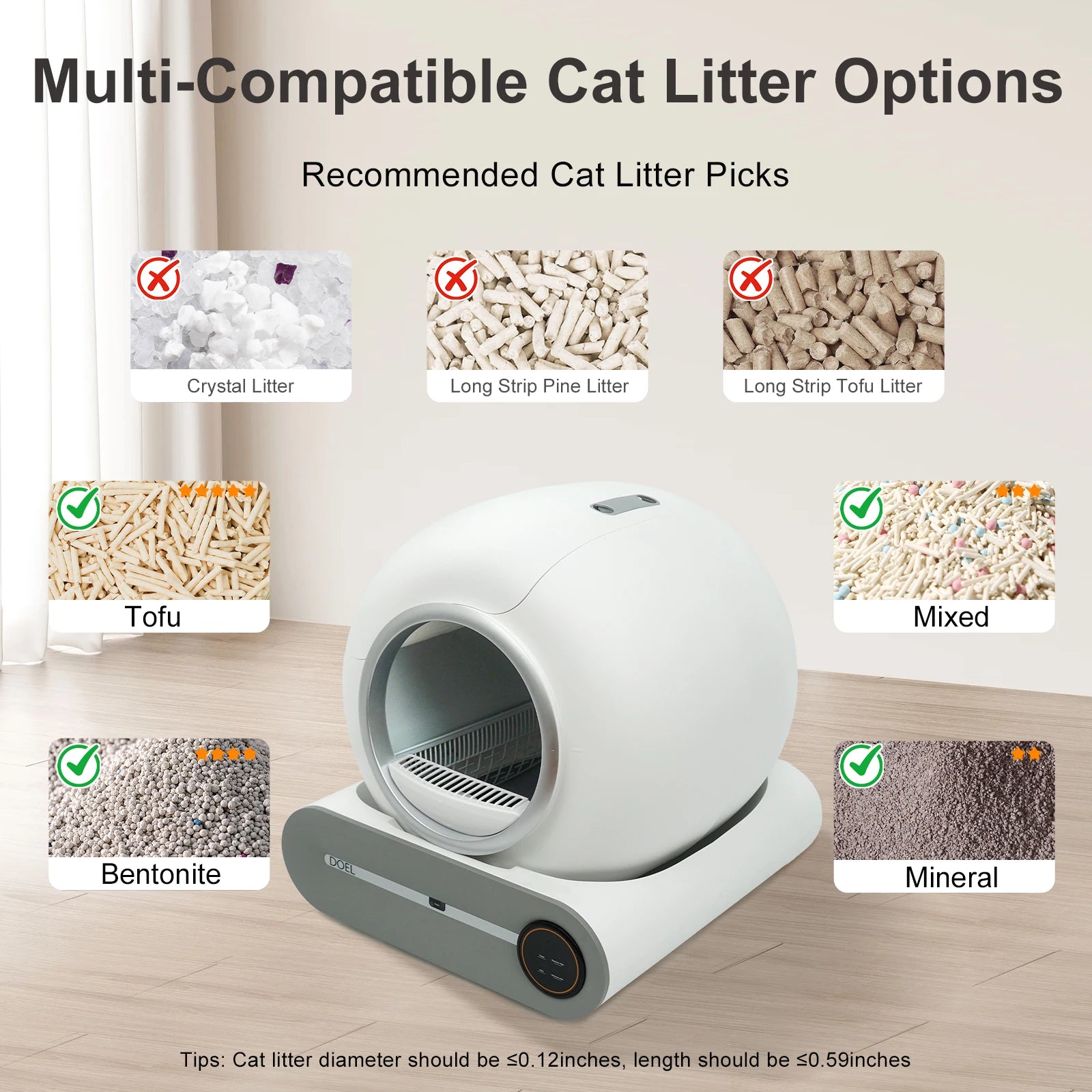 Self Cleaning Cat Litter Box – Automatic App Control