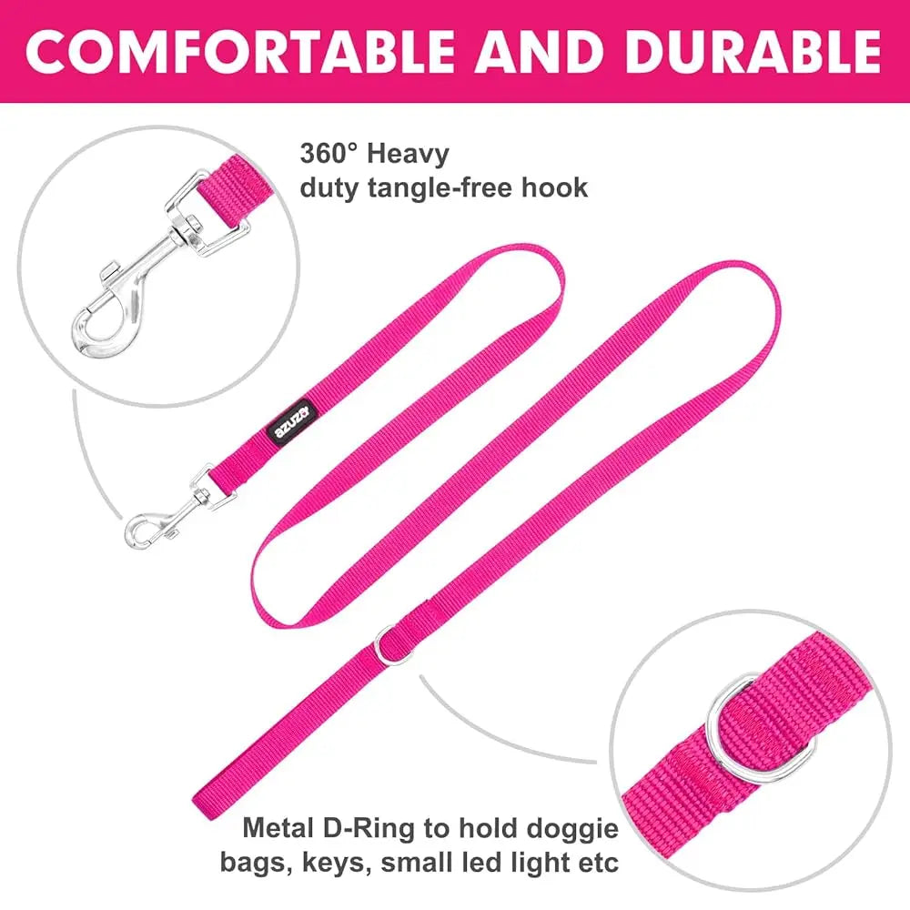 Durable Nylon Dog Collar & Leash Set