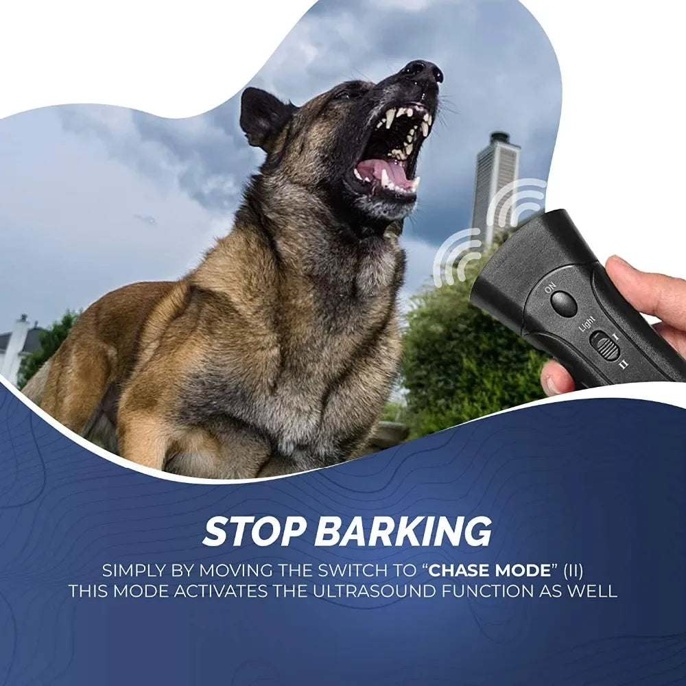 Ultrasonic Anti Barking Dog Trainer & Handheld Repeller