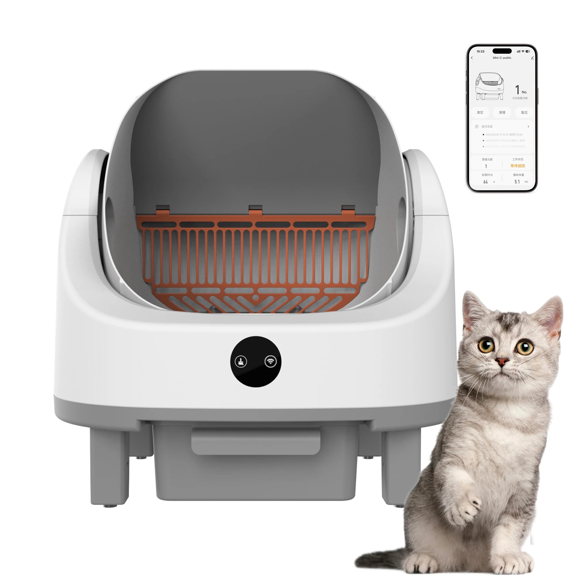 App Control Self-Cleaning Litter Box