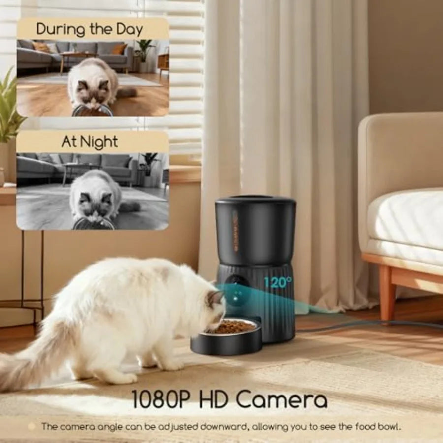 Automatic Cat Feeder with 1080P Camera