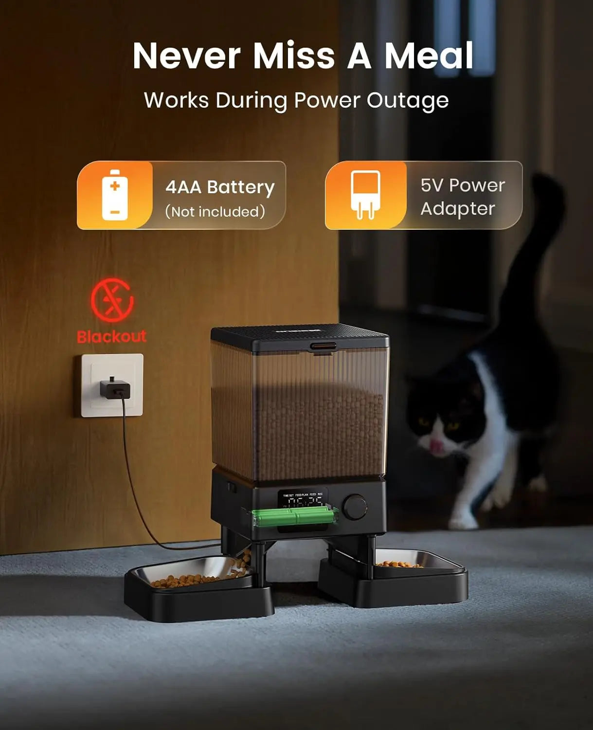 Automatic Cat Feeder for 2 Cats