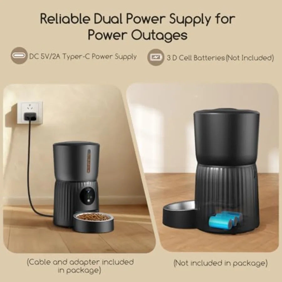 Automatic Cat Feeder with 1080P Camera