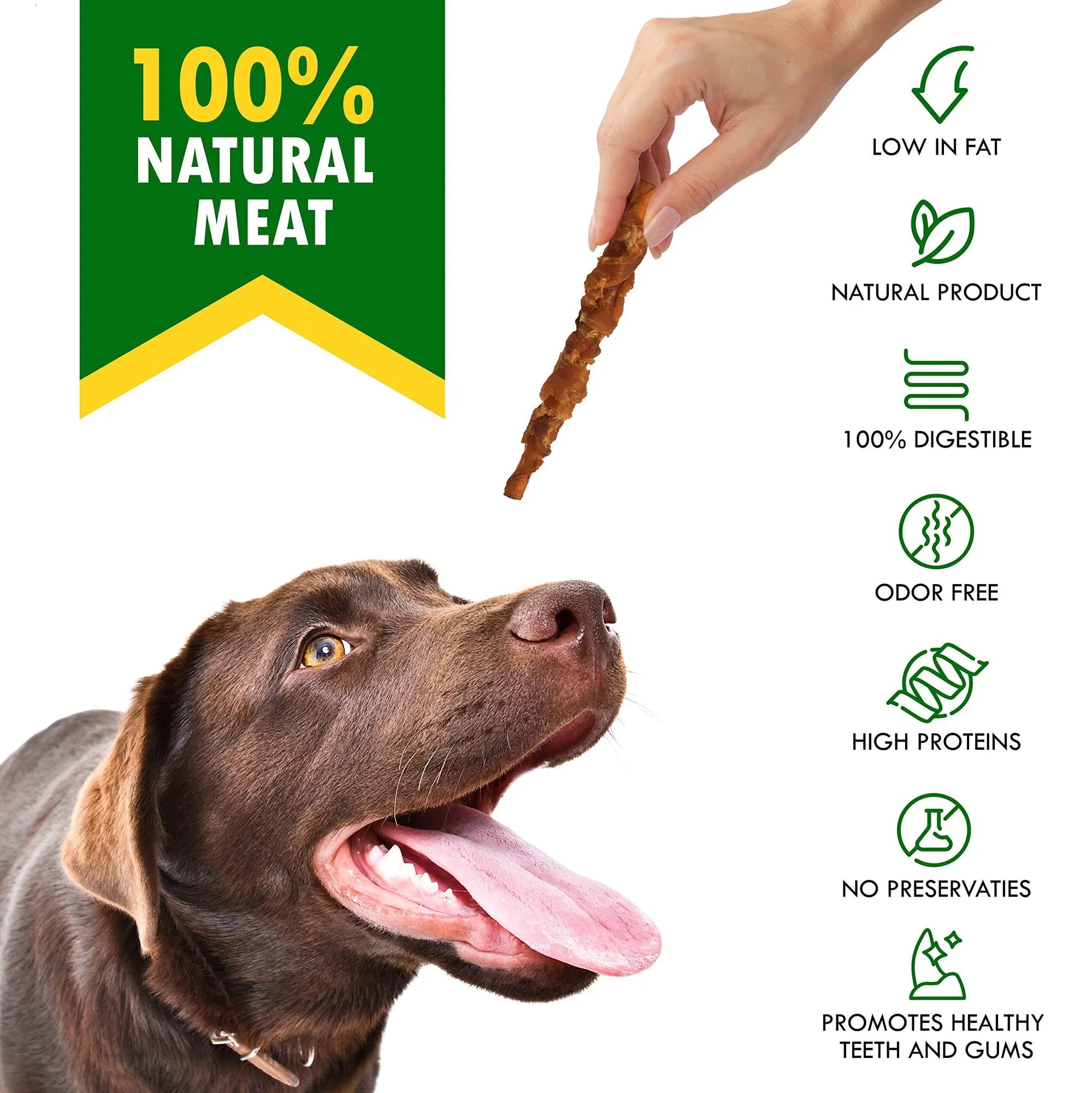 Smoked Rawhide Sticks with Chicken