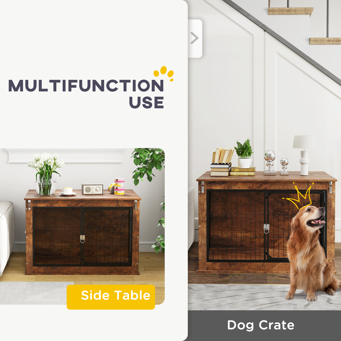 Dog Crate Furniture Side Table