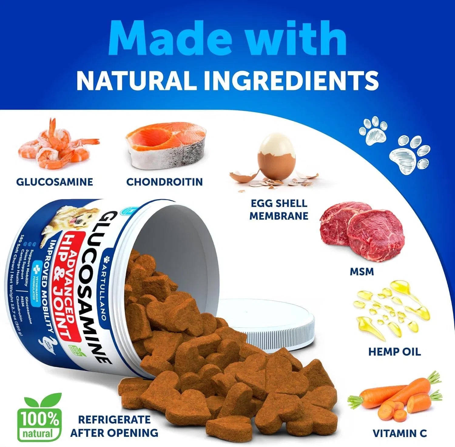 Glucosamine for Dogs: Hip & Joint Support Chews